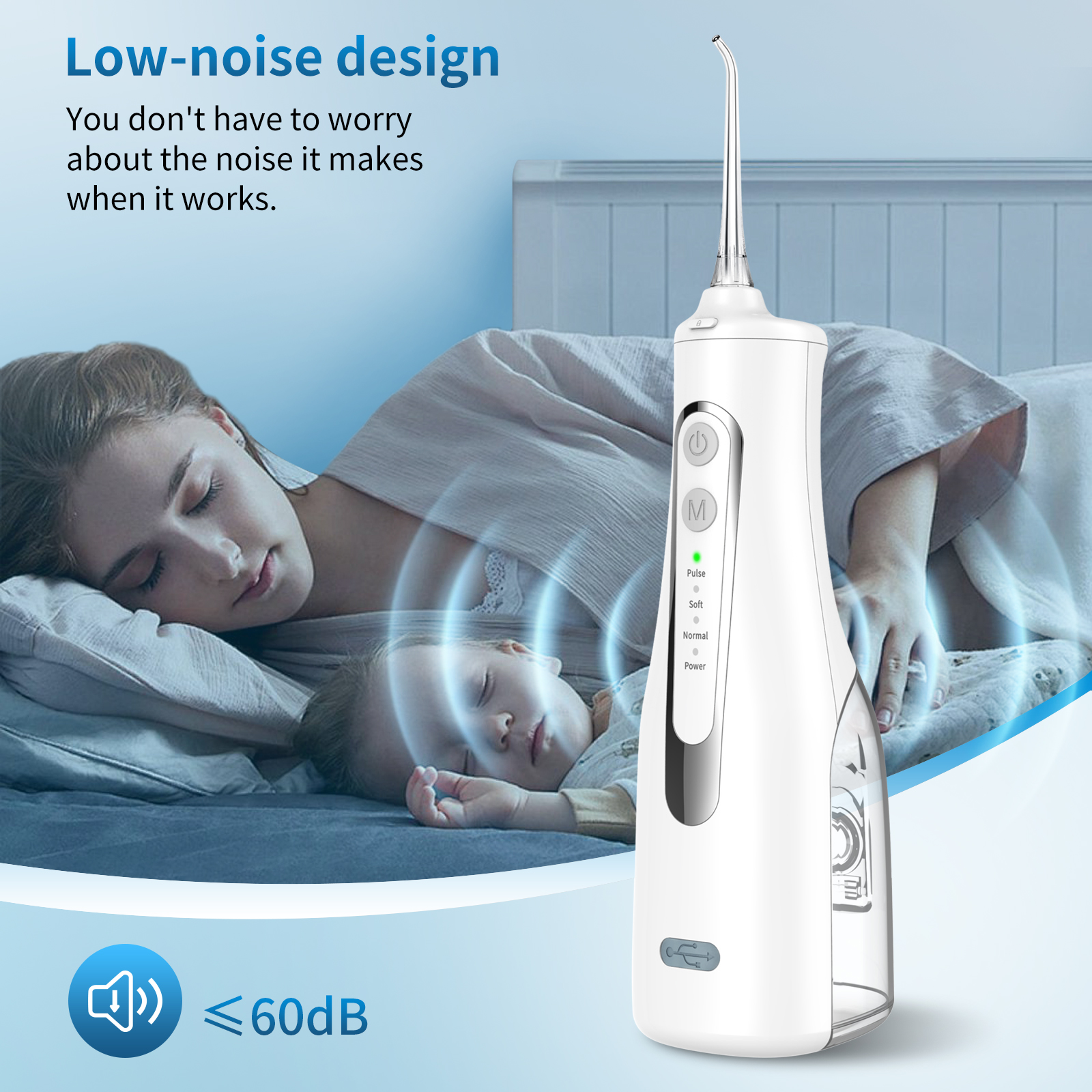 Water Dental flosser for Teeth Cleaning