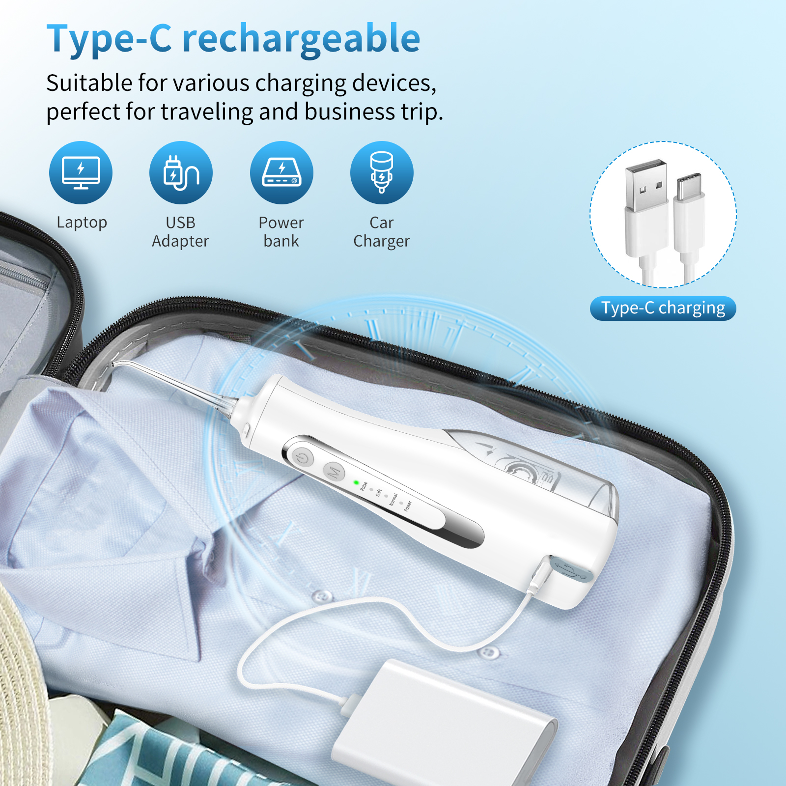 Water Dental flosser for Teeth Cleaning