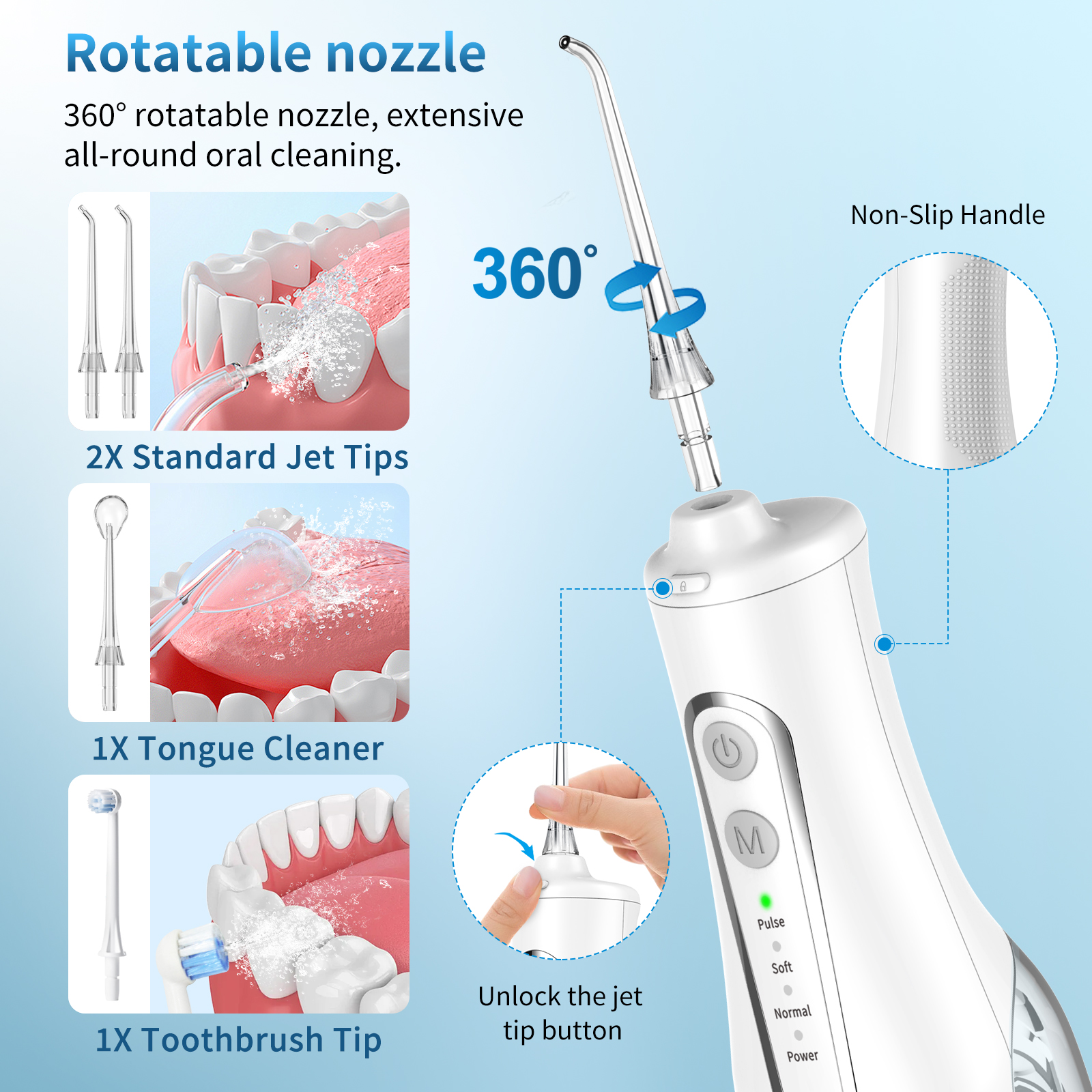 Water Dental flosser for Teeth Cleaning