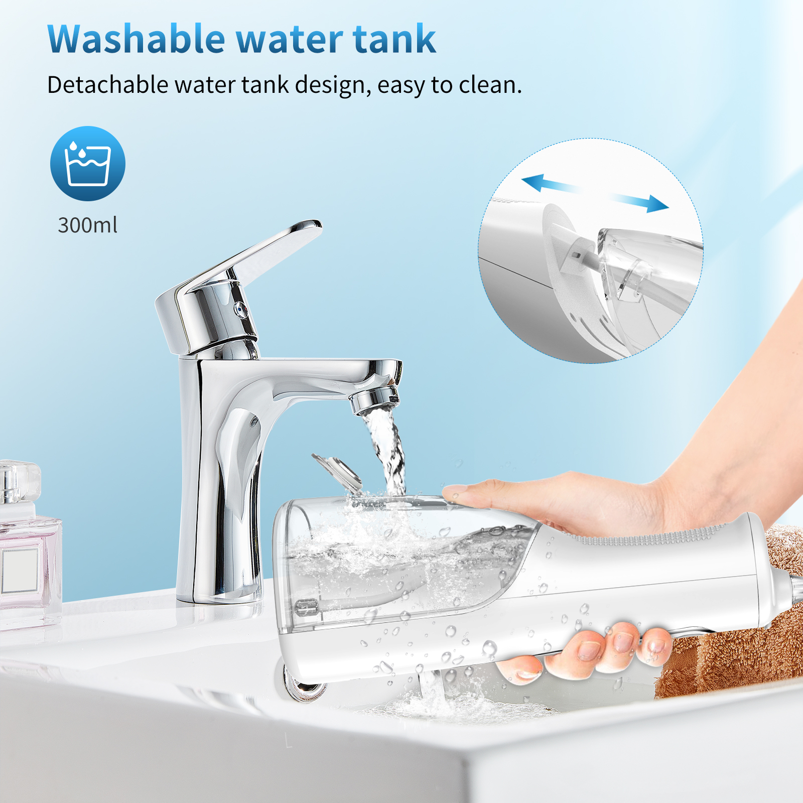 Water Dental flosser for Teeth Cleaning