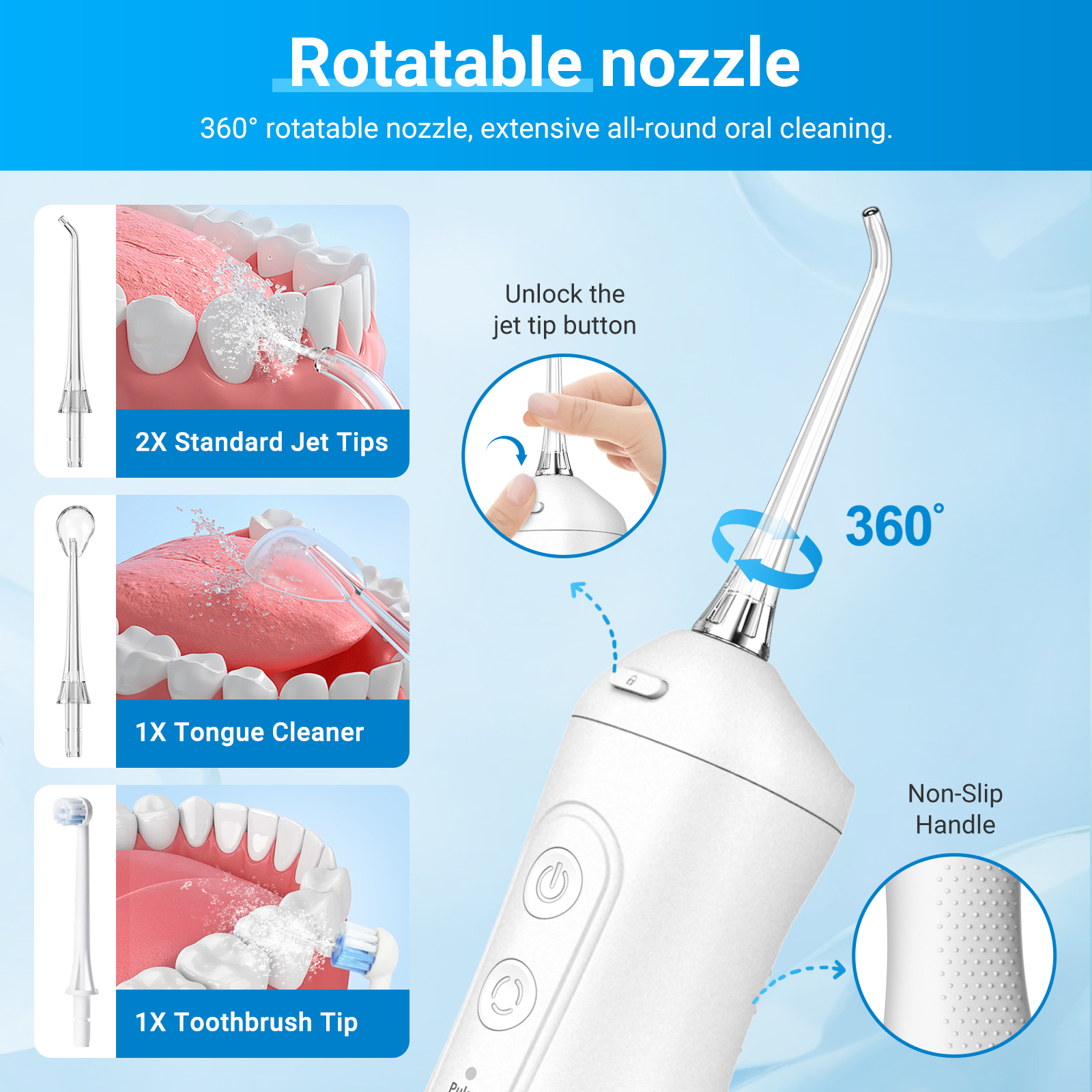 Dental Water Flosser Cordless