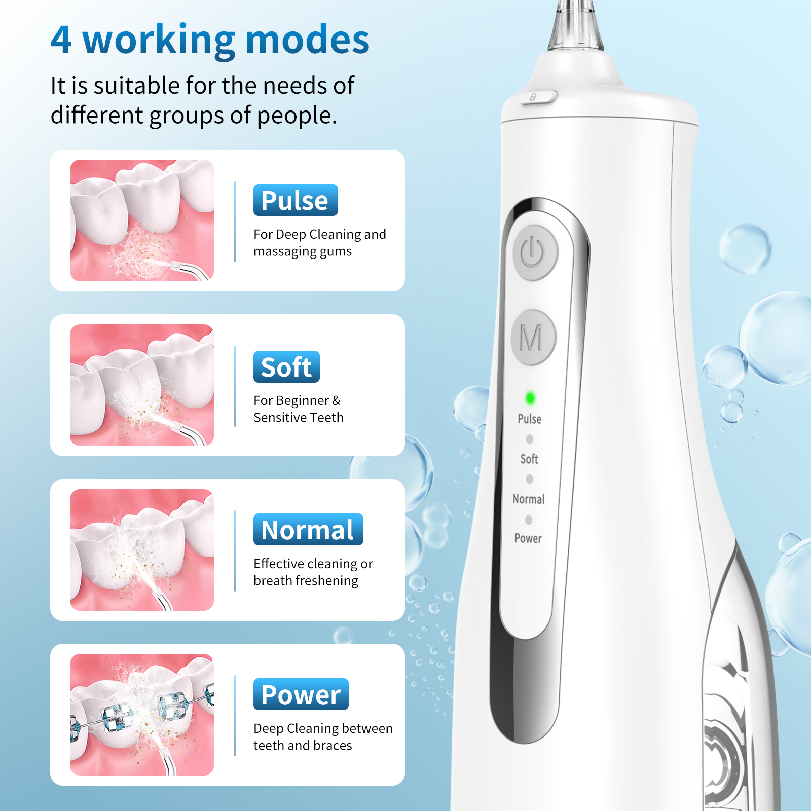 Water Dental flosser for Teeth Cleaning