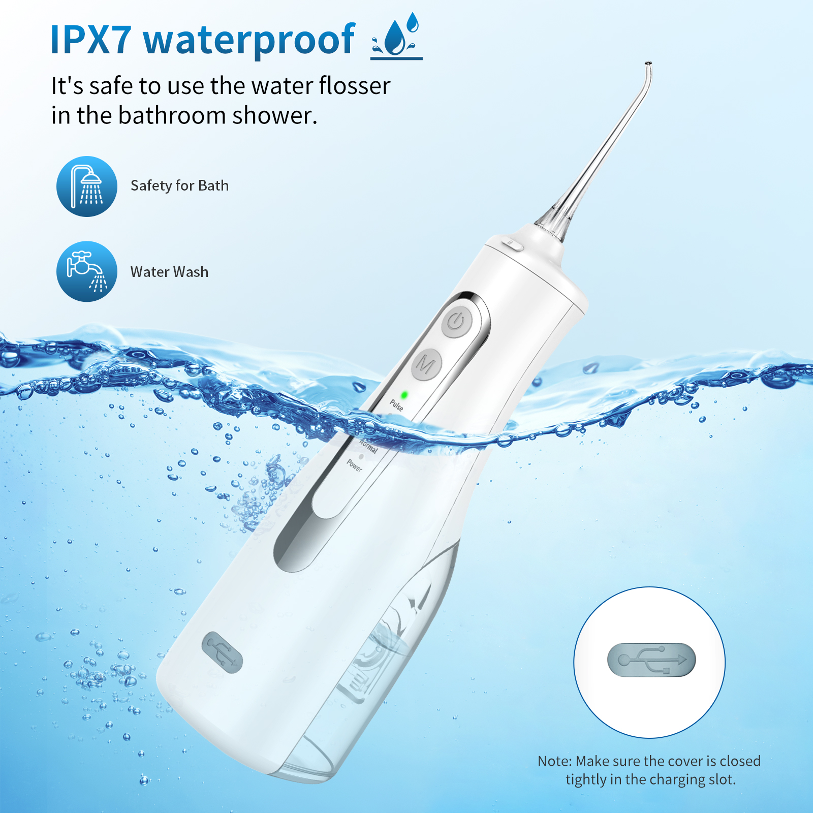 Water Dental flosser for Teeth Cleaning