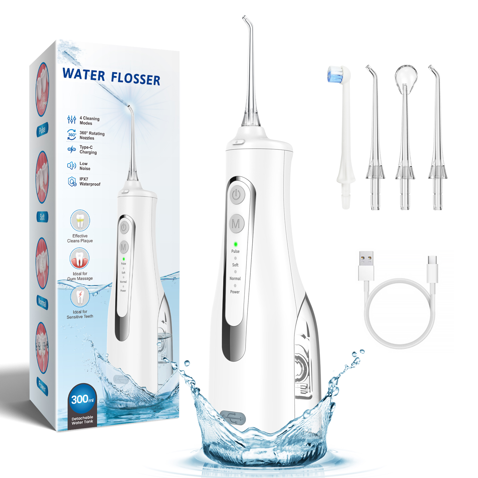 Water Dental flosser for Teeth Cleaning