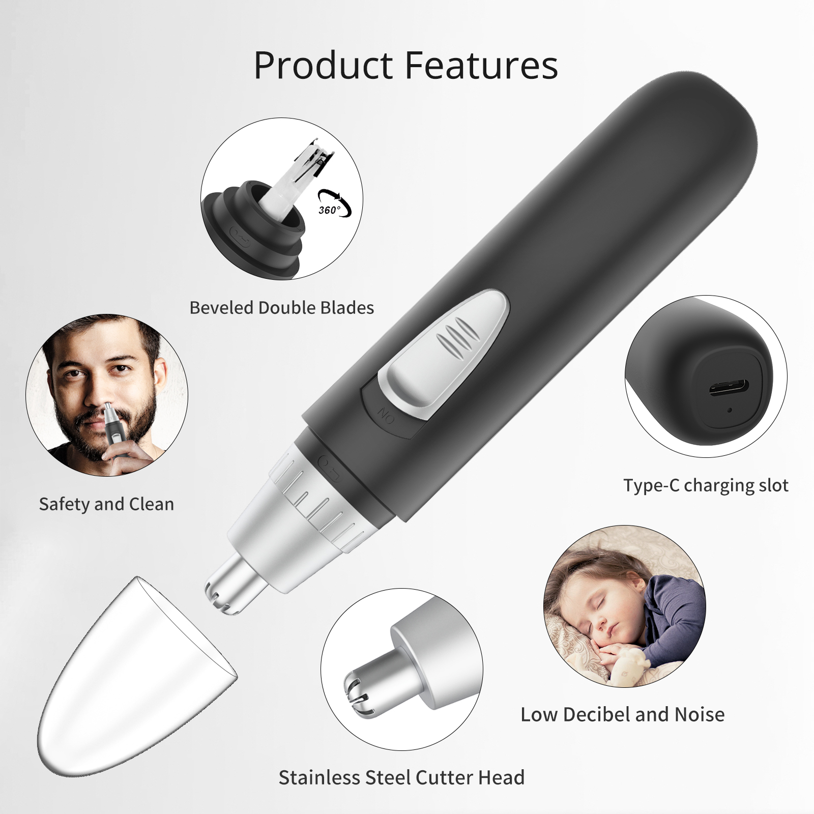 Portable Nose Hair Trimmer