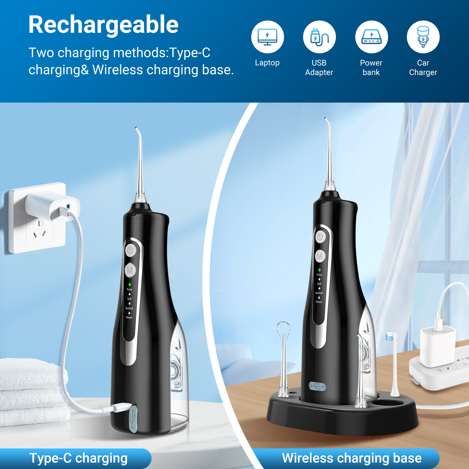 4 Modes Water Flosser Portable