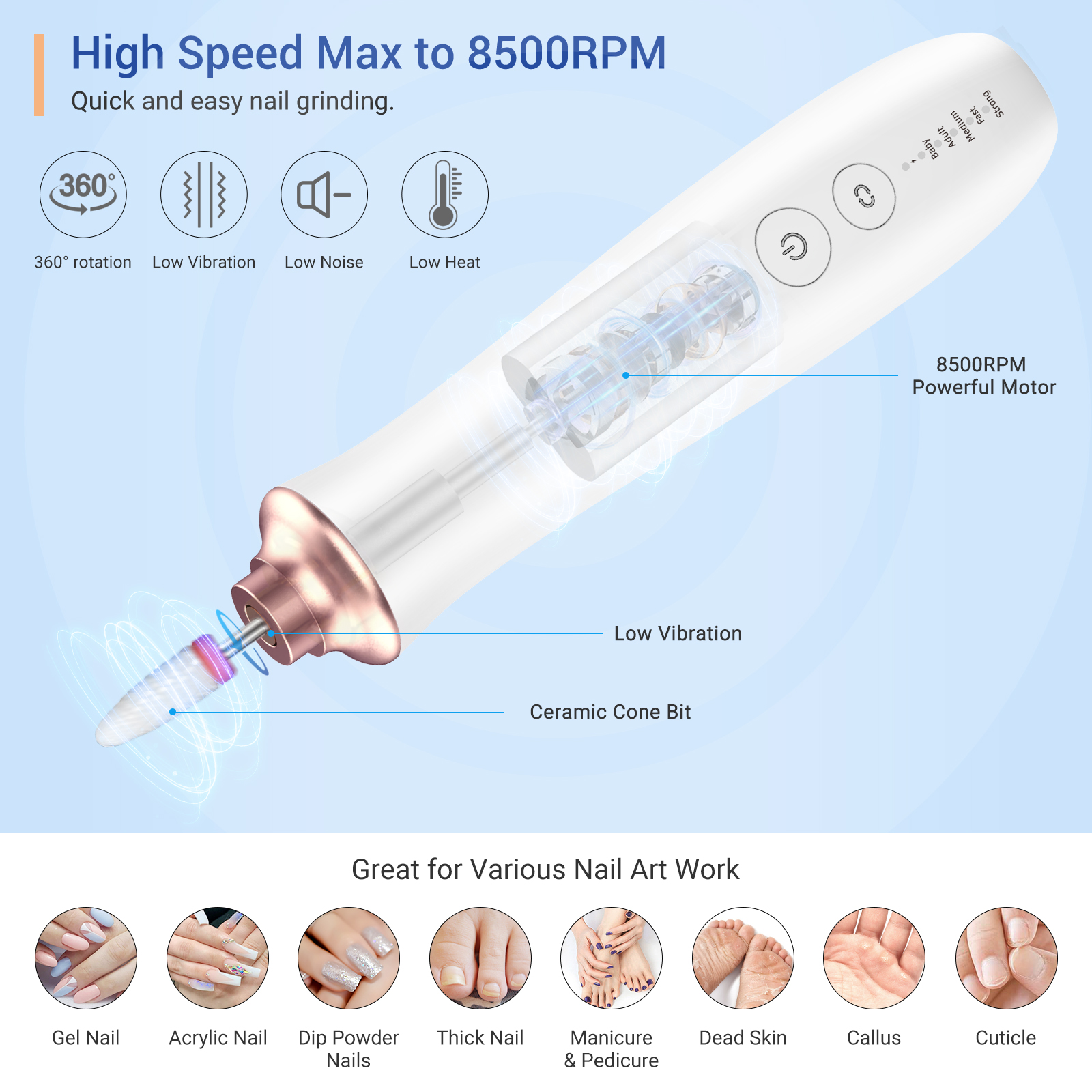 Portable Electric Nail File